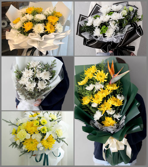 海南海口市美兰区海府街道白事花束代送